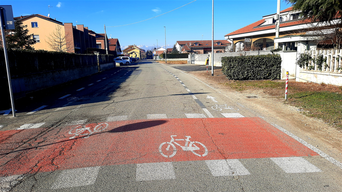 La nuova pista ciclopedonale di  collegamento tra la Via San Salvà e Via Brignole