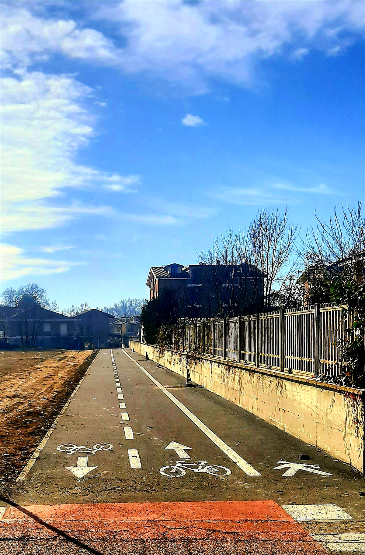 La nuova pista ciclopedonale di  collegamento tra la Via San Salvà e Via Brignole