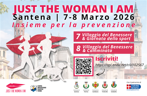 Just the woman I Am 2026: Santena rinnova l’impegno per sport, benessere e partecipazione

